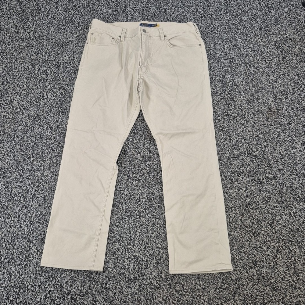 Polo Ralph Lauren Varick Slim Stretch Straight Fit Mens Chino Pants Size 36x30